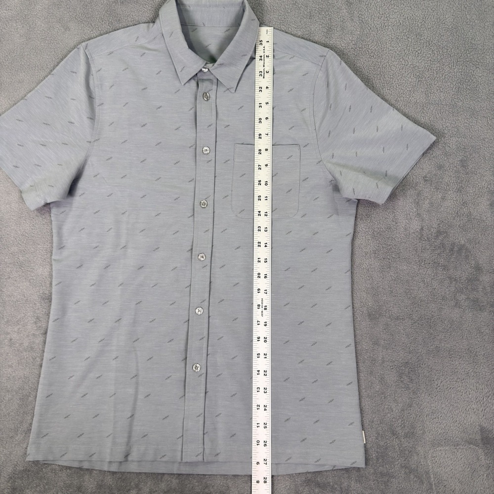 Vuori Bridge Button Down Shirt Mens Small Gray Short Sleeve Stretch V184 - Picture 5 of 10